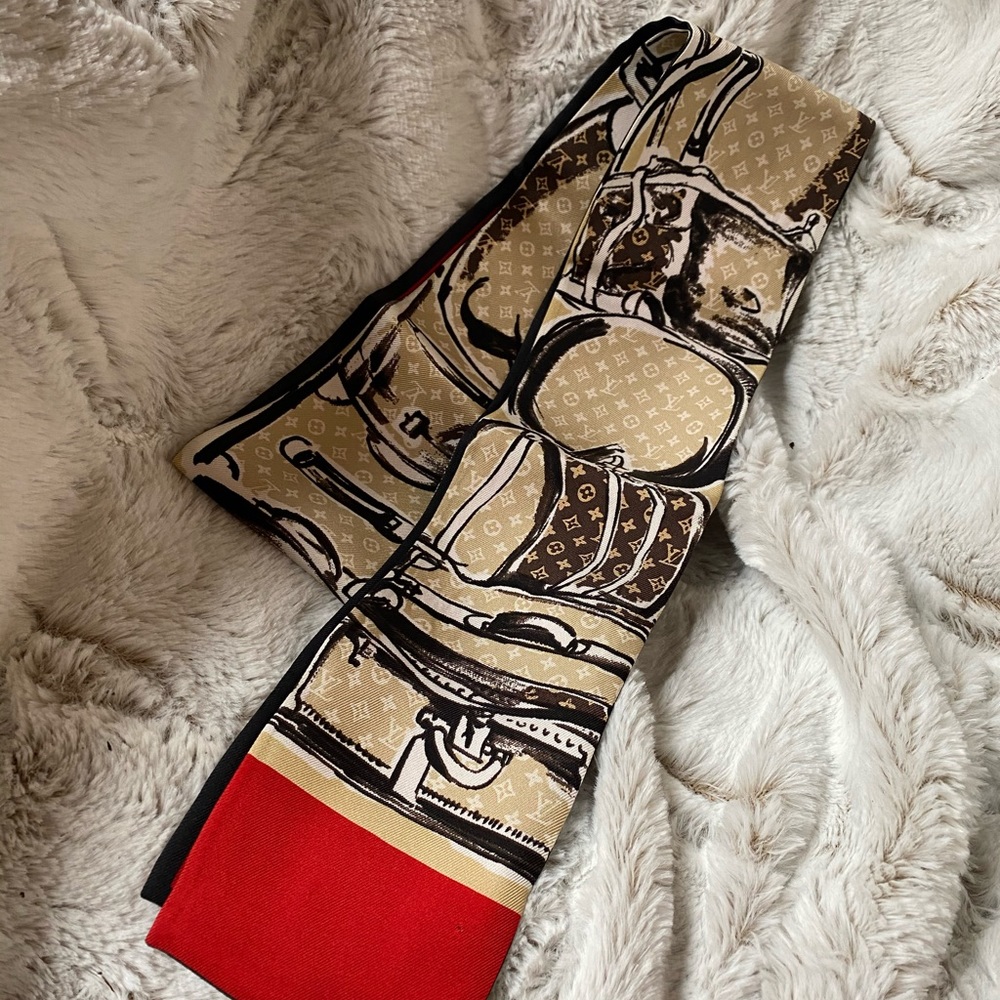 Louis Vuitton bandeaus red black white RARE